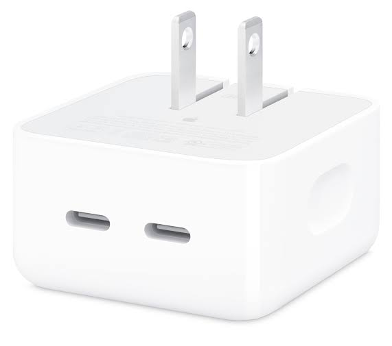 Apple OEM 35W Dual USB-C Port Compact Power Adapter A2571 - New Open Box condition